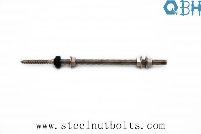 Photovoltaic Parts 300mm Stainless Steel Hanger Bolts 304 316 0