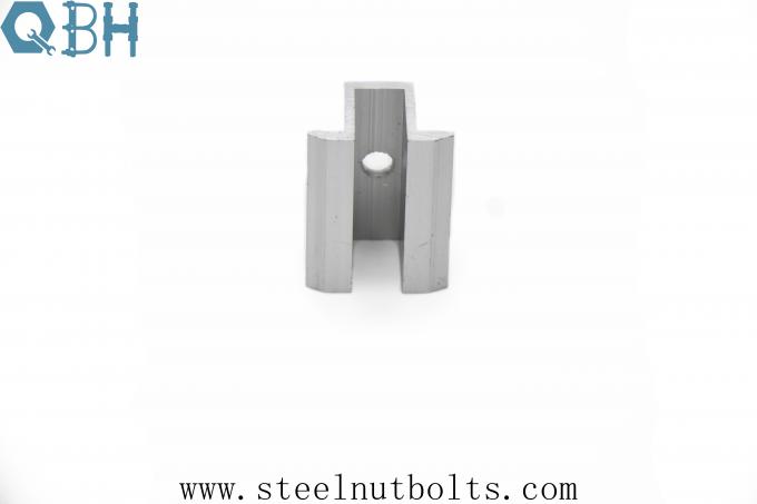 Photovoltaic Industry Anodized 6005-T5 Aluminum SUS304 Middle Clamp 4