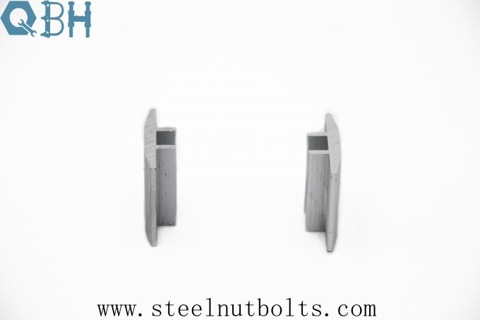 Anodizing Aluminum 6005-T5 SS 304 Middle Clamp For Photovoltaic Field 2