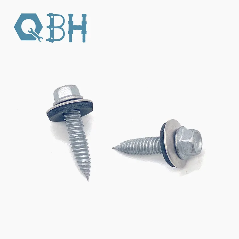 Hex Flange Roofing Self Tapping Screw Bi Metal With EPDM Washer 4