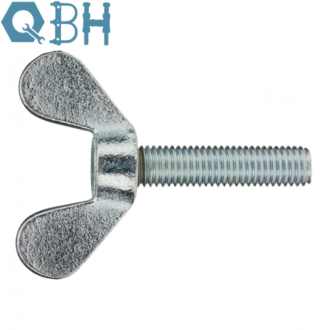 Carbon Steel Or Brass DIN 316 Wing Screws With Rounded Wings 1