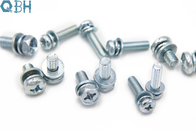 Hexagon Head Cross Recessed Bolt Zinc Coating With Indentation