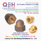 QBH M4-M24 Brass Copper Hex Protection Domed Cover Cap Acorn Nut Car Auto Parts