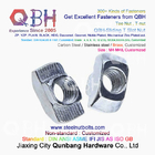 QBH 4040 Series Aluminum Aluminium Alloy Profile Hammer Sliding T Slot Nuts