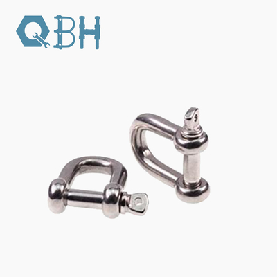 Stainless Steel European D Shackle 316 / 304 Cold Forming