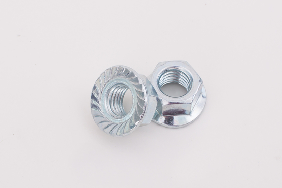 DIN6923 Hex Flange Nut with Serration Carbon Steel  Class6/8/10 Black/Zinc M5-M20  used Mechanical equipment, bicycles
