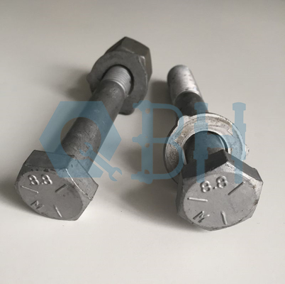 8.8 HDG Carbon Steel M16 TO M36 Electrical Fasteners 