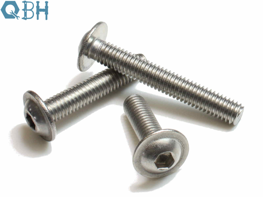 Button Flanged Socket Head Cap Screw Stainless Steel 304 316 ISO 7380-2