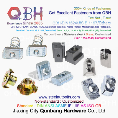 4040 Series Industrial Aluminum Frame Structures T Hammer Type T-Slot Nut Sliding T-Nuts