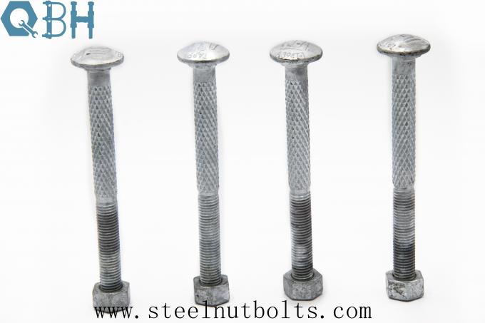 A394T-1 HDG Carbon Steel Step Bolts 3/4-10X8-1/2 With A194-2H heavy hex Nuts 5