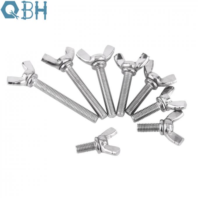 Rounded 304 316 Stainless Steel Wing Screws DIN 316 3