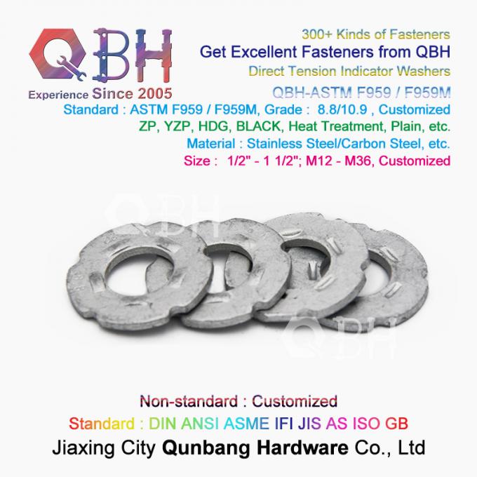 QBH DIN127 F959 DIN434 DIN436 NFE25-511 Spring Taper Grounding Serrated Double Fold Self Lock Locking Washers 2