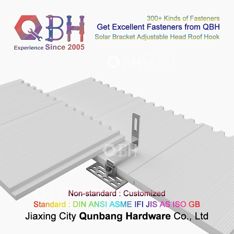Qbh Customized Civil Commercial Industrial Solar Power Energy System Object Roofing Roof Sloping Tilting Mounting Bracket Rack Stand for Photovoltaic PV Panel