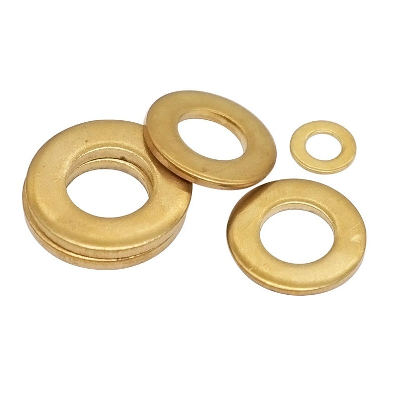 DIN 125 Plain Round Brass Material Flat Washer Screw Bolt Electrical Connections Fasteners