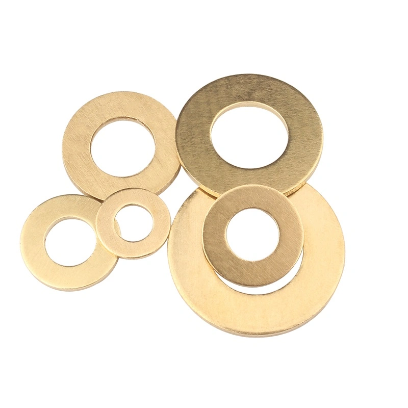 DIN 125 Plain Round Brass Material Flat Washer Screw Bolt Electrical Connections Fasteners