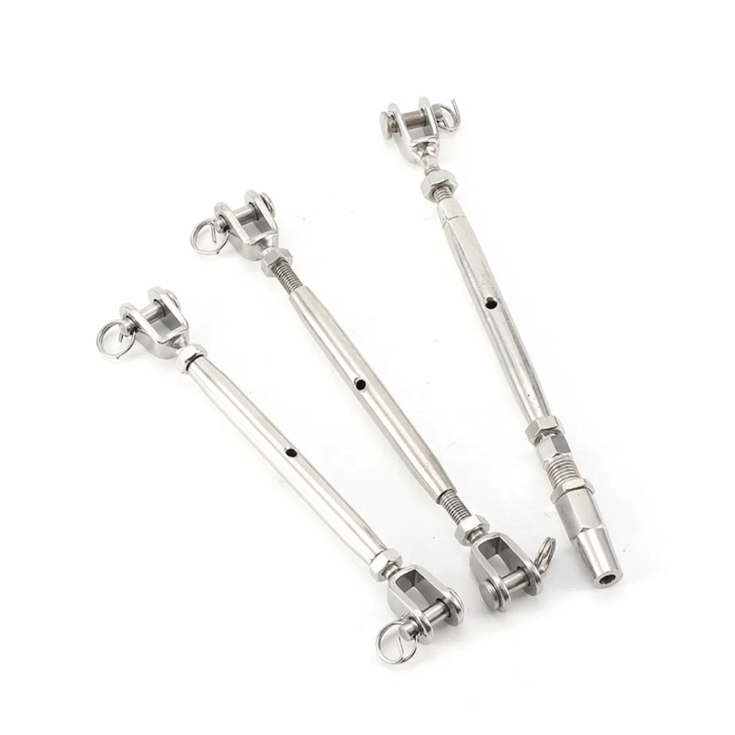 Stainless Steel Closed Body Turnbuckle Adjustable Tensioner U. S Type Drop Forged Turnbuckle Jaw&Jaw for Riggings