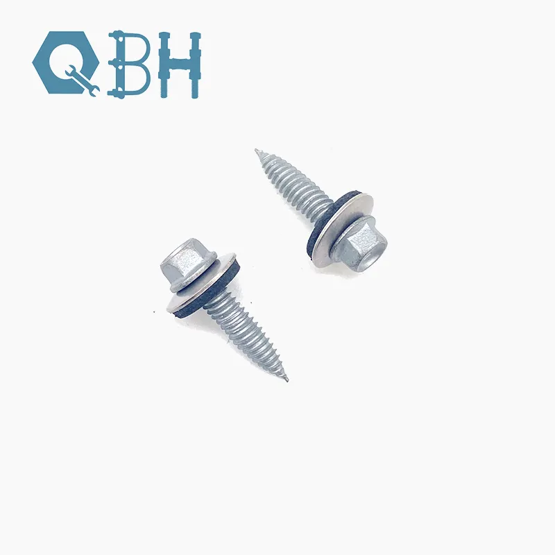 Hex Flange Roofing Self Tapping Screw Bi Metal With EPDM Washer 2
