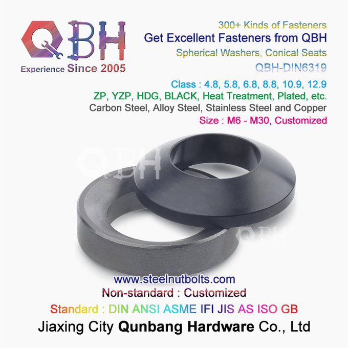 QBH DIN127 F959 DIN434 DIN436 NFE25-511 Spring Taper Grounding Serrated Double Fold Self Lock Locking Washers 4