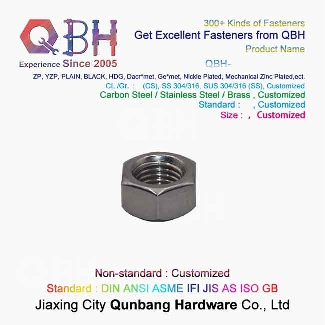 BS 916 304 316 Stainless Steel Hexagon Nuts 0