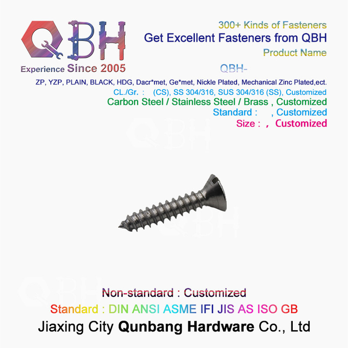 Self Tapping Cross Countersunk Head Screws M3-M5 304 Stainless Steel 2