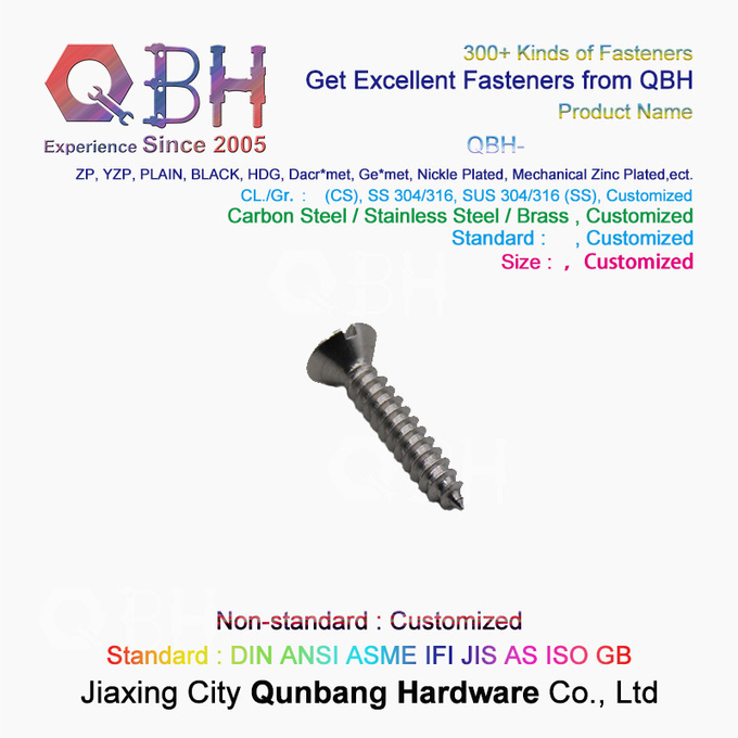 Self Tapping Cross Countersunk Head Screws M3-M5 304 Stainless Steel 4