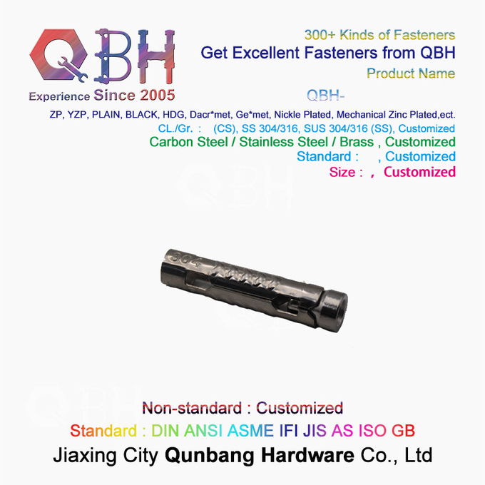 304 Stainless Steel Expansion Bolt M6-M10 Custom Hardware High Tensile Stainless Steel Bolts 3