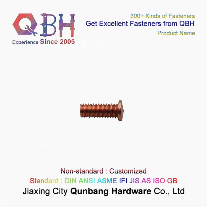 Copper Plated Welding M3 Stainless Steel Hex Head Bolts Din hex flange bolt 5